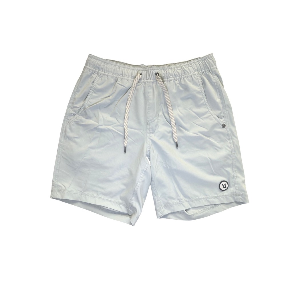 Vuori Mens Kore Short Sky Grey V302 Athletic Lined Training Shorts 7" Size Small